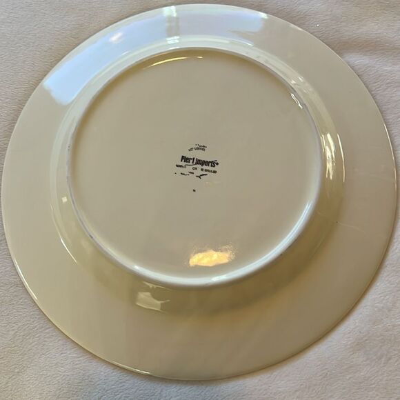 Martillo Pier 1 Imports Martillo Creme Brulee SET OF 2 DINNER Plates Hammered - Picture 5 of 11